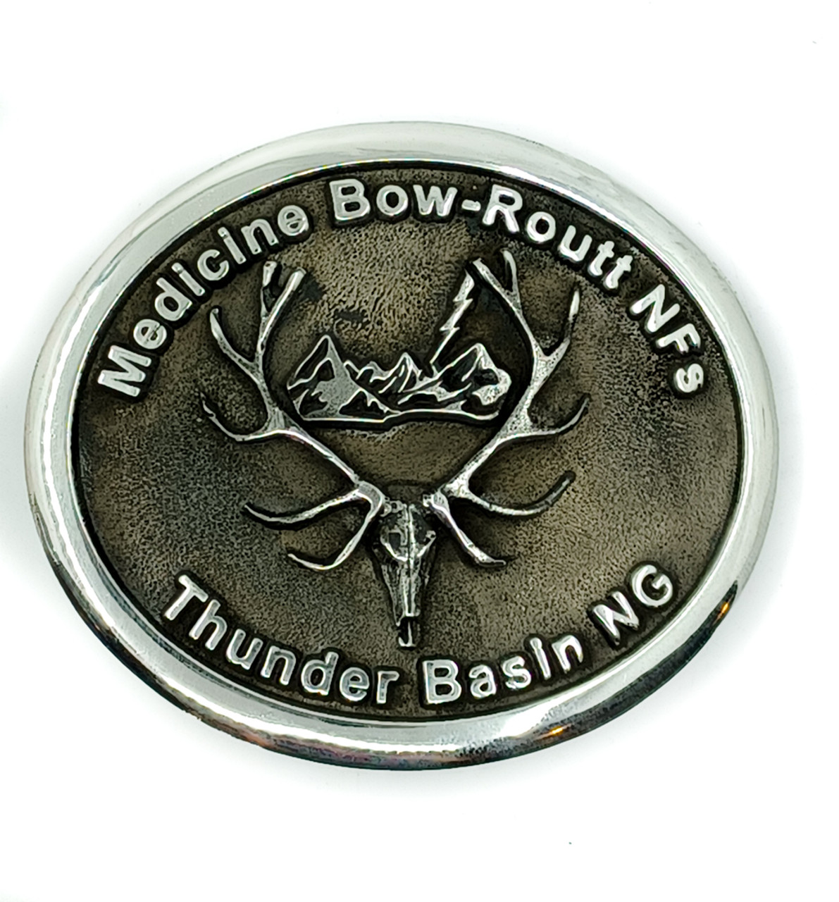 Medicine Bow-Routt National Forest's Thunder Basin National Grassland Buckle (RESTRICTED)