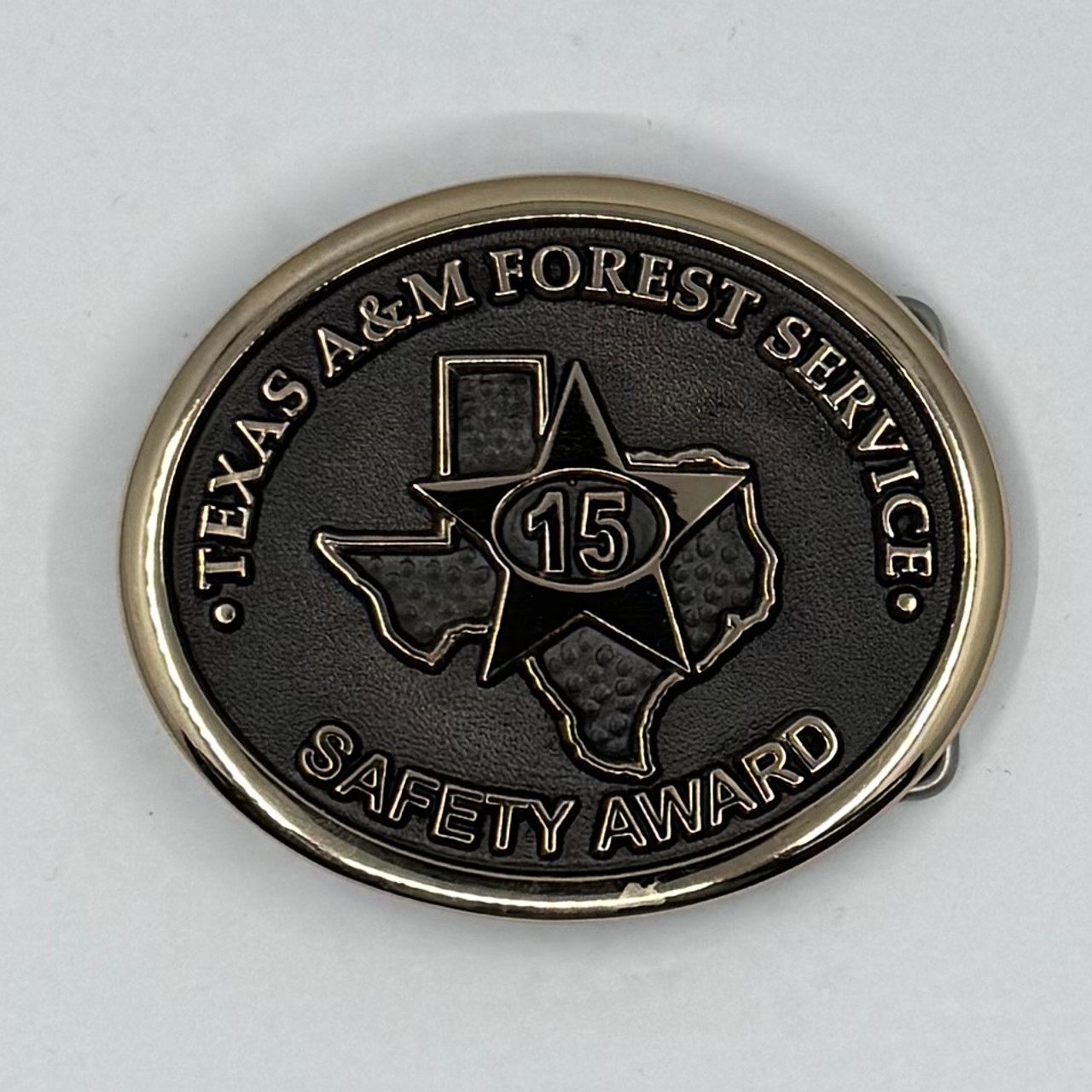 Texas A&M Forest Service Safety Award 15 Year Buckle (RESTRICTED)