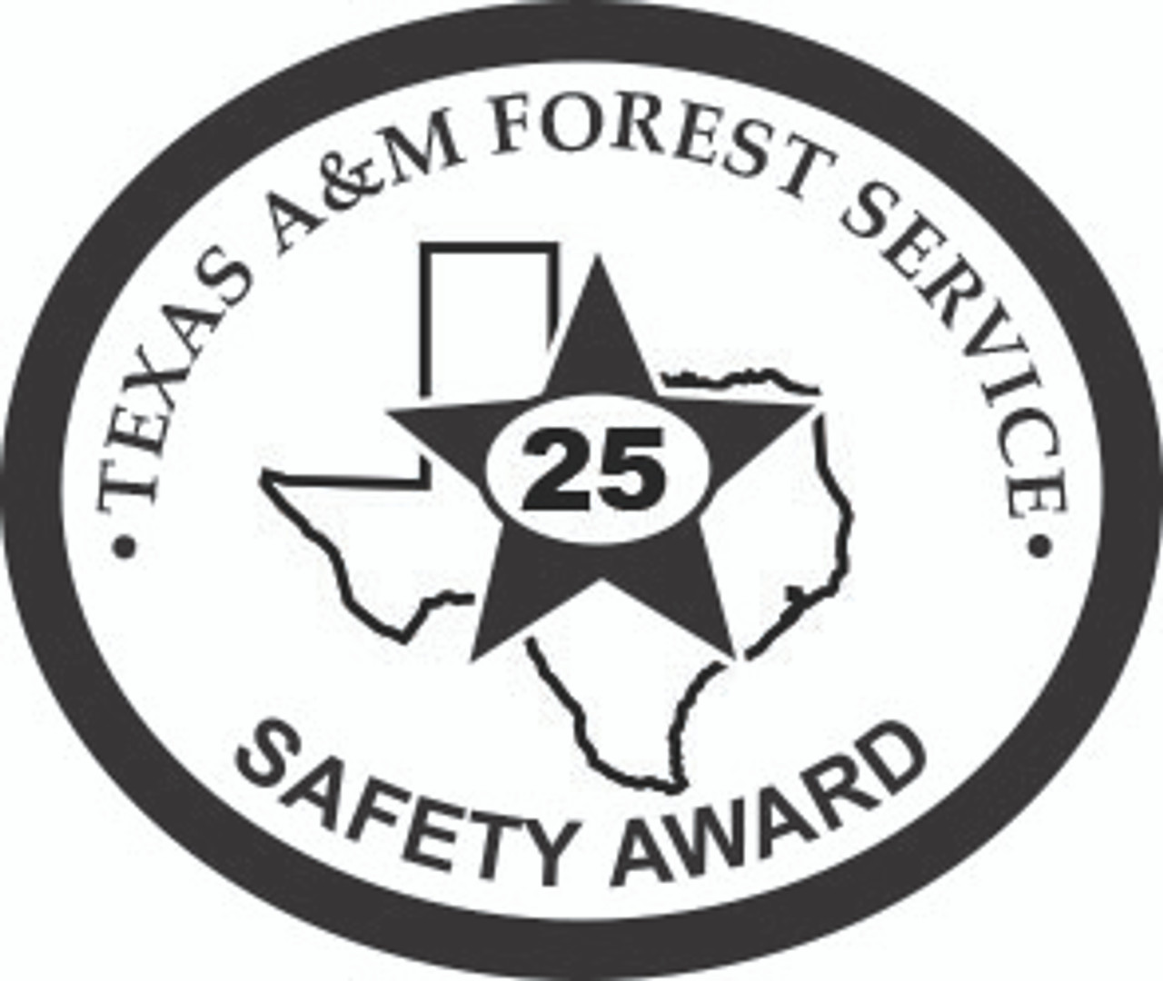 Texas A&M Forest Service Safety Award 25 Year Buckle OVERSIZED (RESTRICTED)