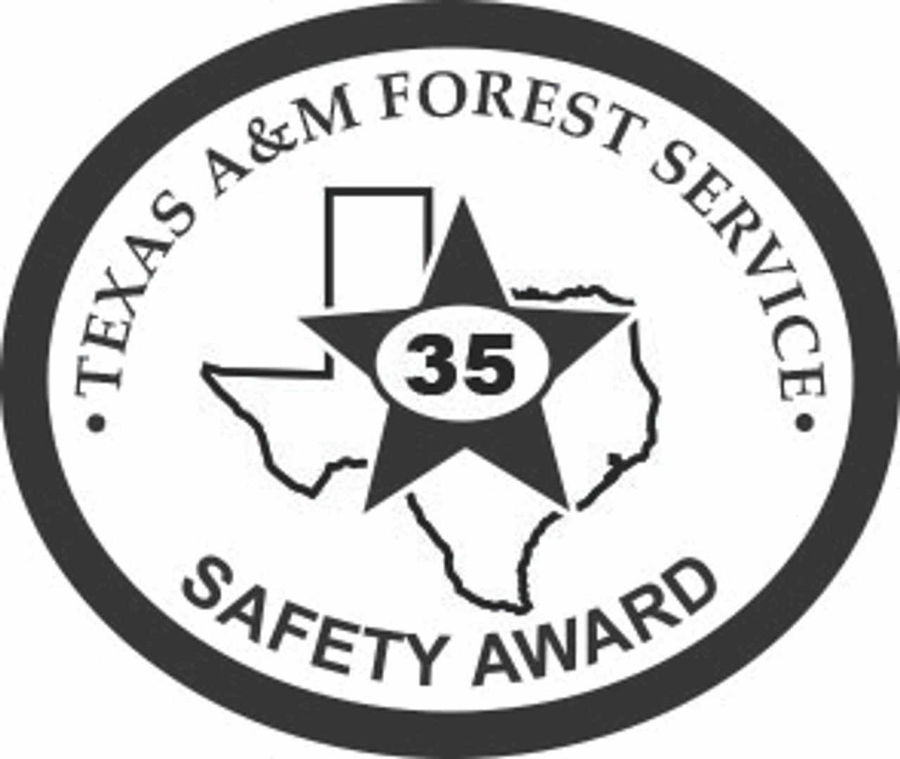 Texas A&M Forest Service Safety Award 35 Year Buckle OVERSIZED (RESTRICTED)