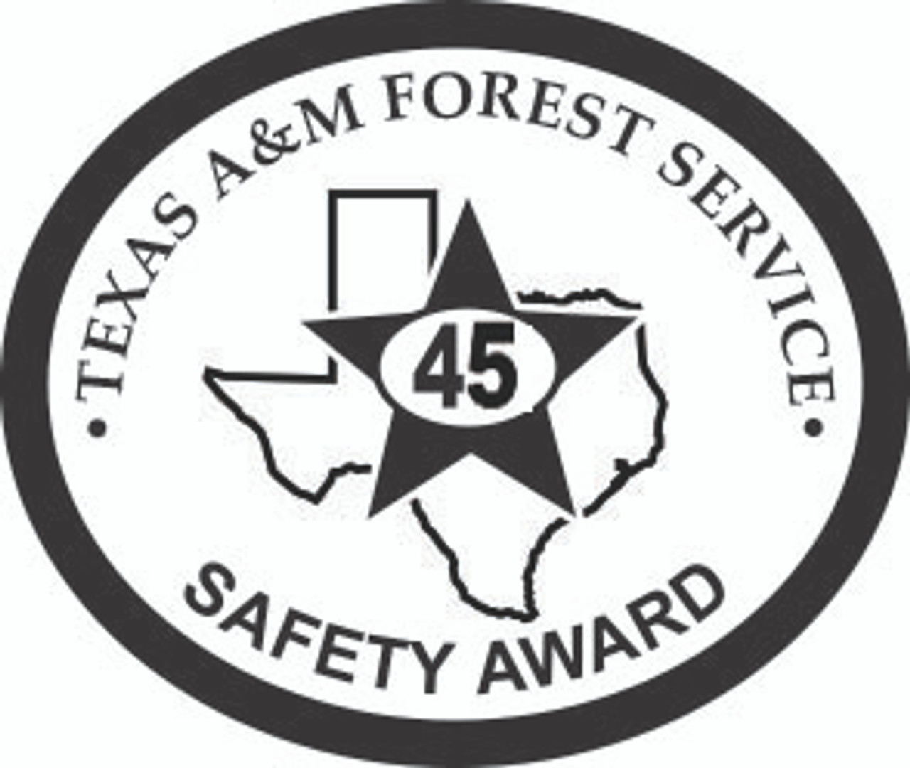 Texas A&M Forest Service Safety Award 45 Year  Buckle (RESTRICTED)