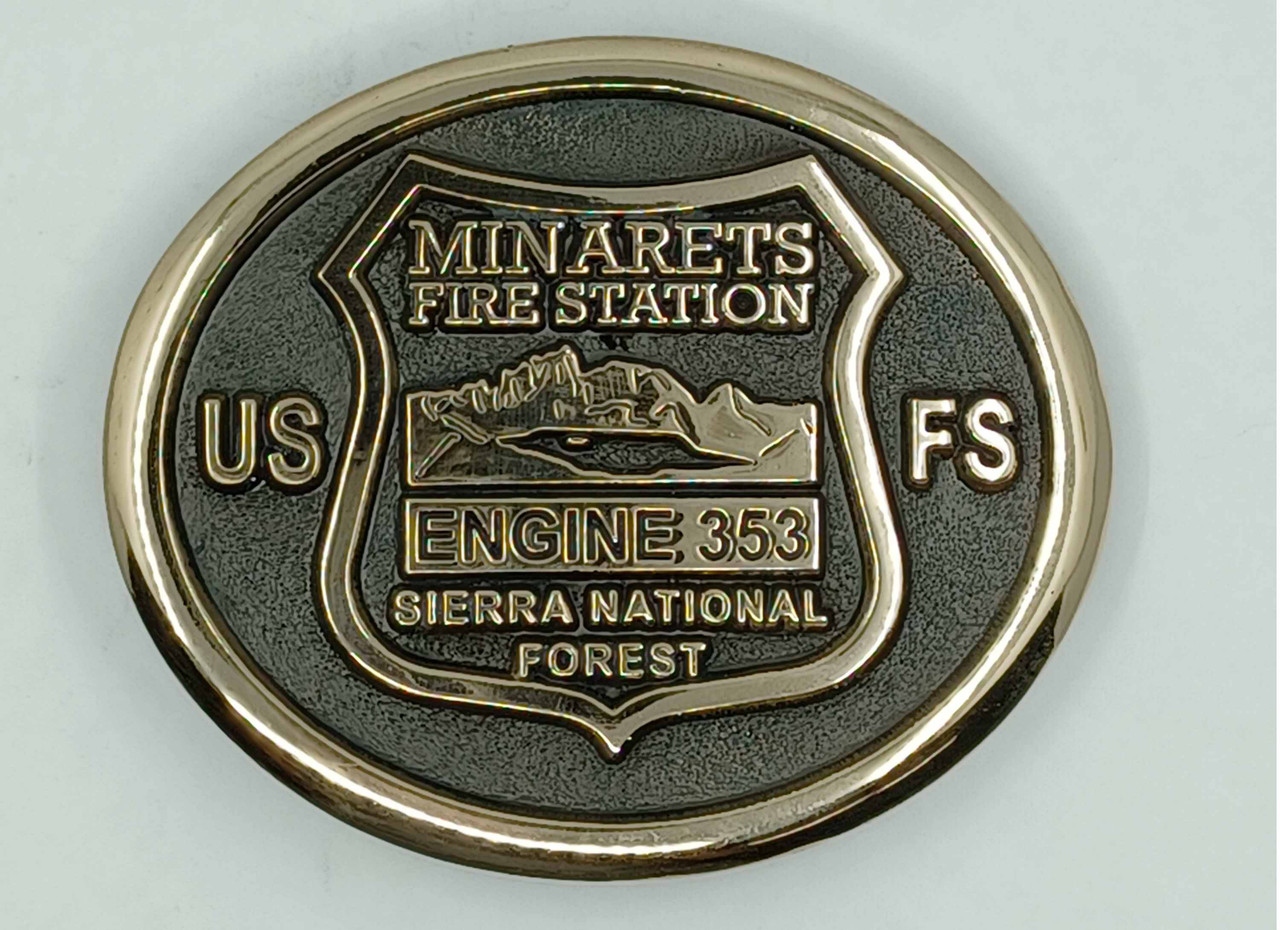 Minarets Fire Station Engine 353 Buckle (RESTRICTED)