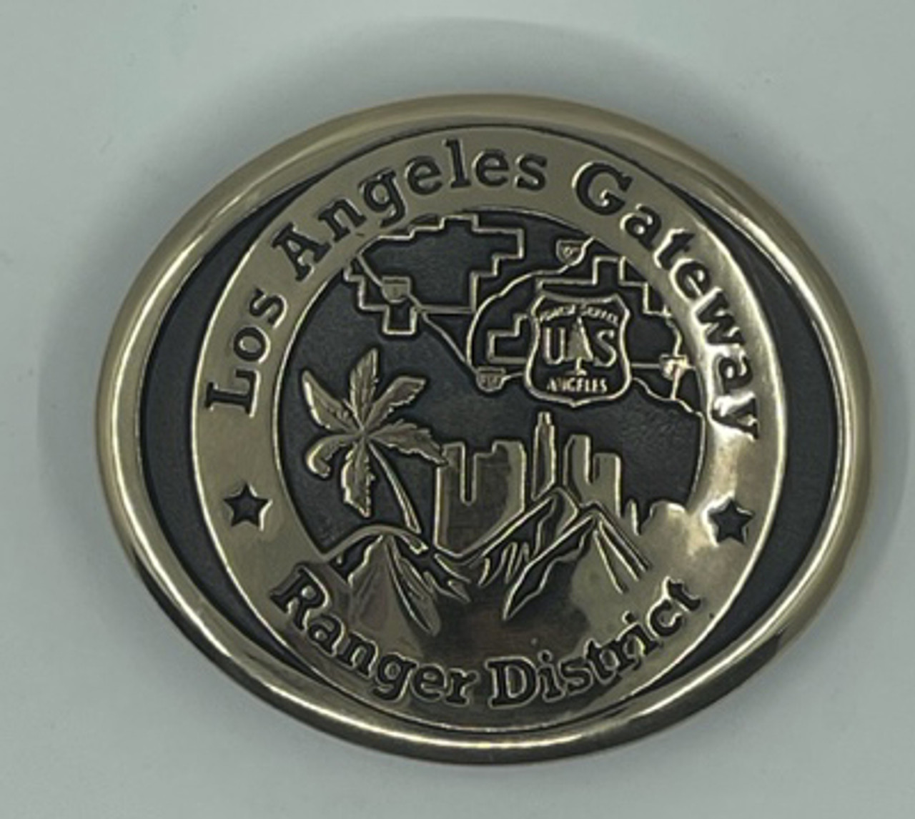 Los Angeles Gateway Ranger District OVAL Buckle (RESTRICTED)