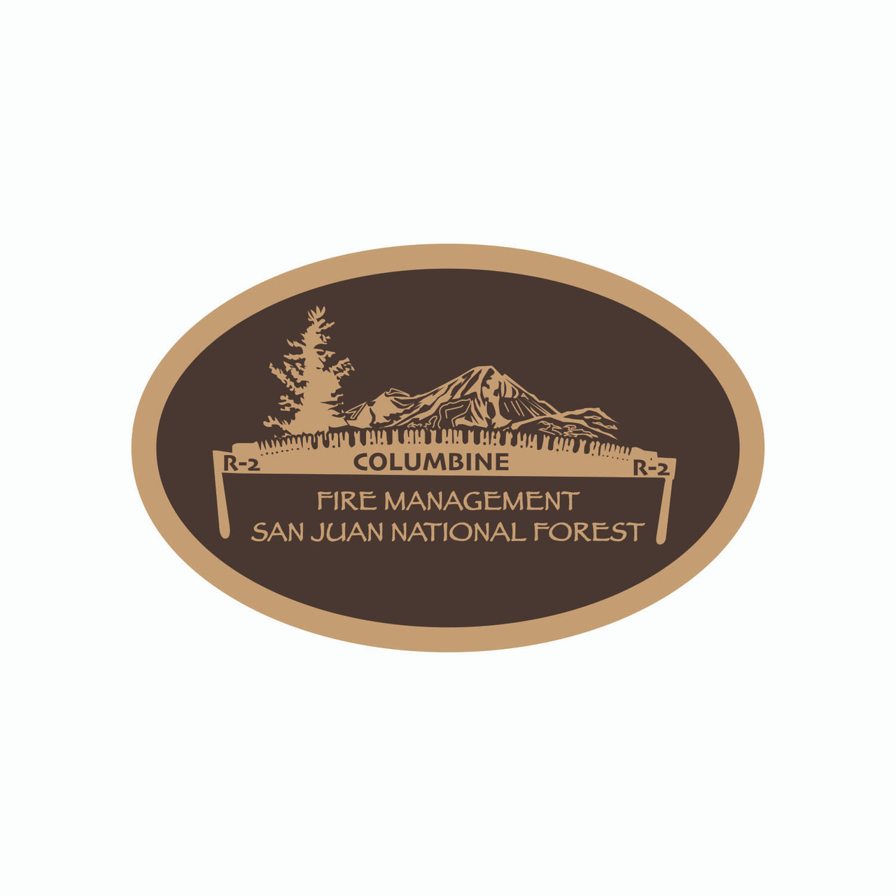 Columbine Fire Management San Juan National Forest Buckle (RESTRICTED)