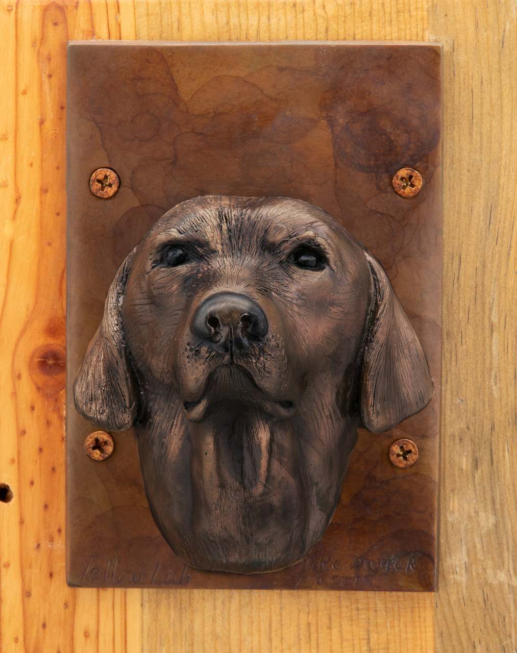 Chocolate Labrador (door knocker)