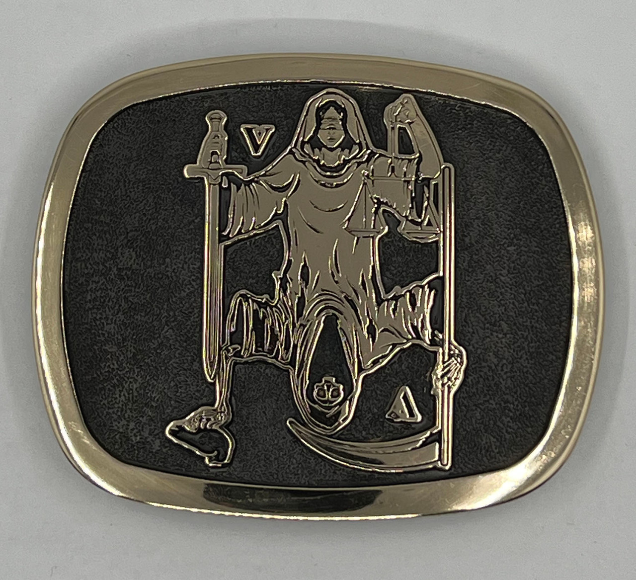  Seal Team V "Justice and Death" (3.5") Buckle (RESTRICTED)