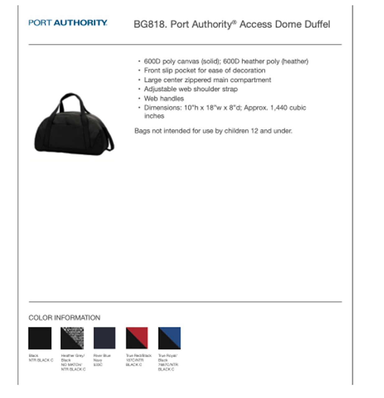 Port Authority® Duffel Bag
