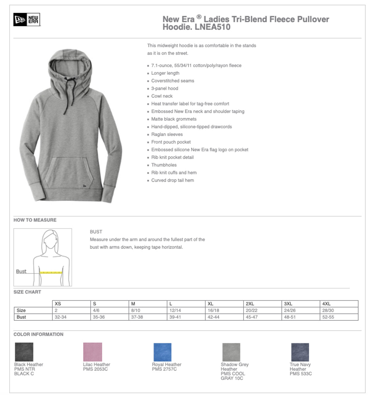 New Era® Tri Blend Fleece Pullover Hoodie - Women's** (Restrictions Apply - see description)