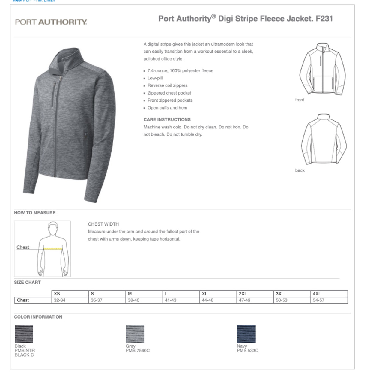 Port Authority® Digi Stripe Jacket - Men's** (Restrictions Apply - see description)