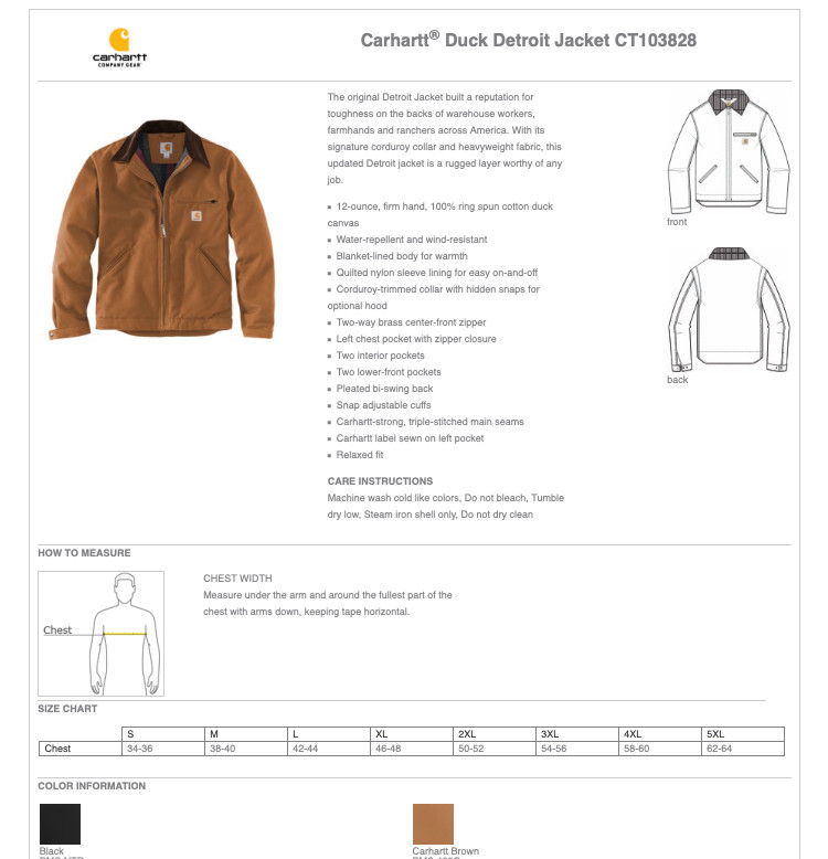 Carhartt® Duck Jacket** (Restrictions Apply - see description