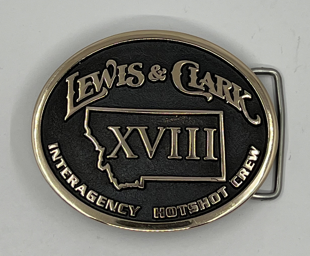 Lewis & Clark Interagency Hotshot Crew XVIII (18) Buckle (RESTRICTED)