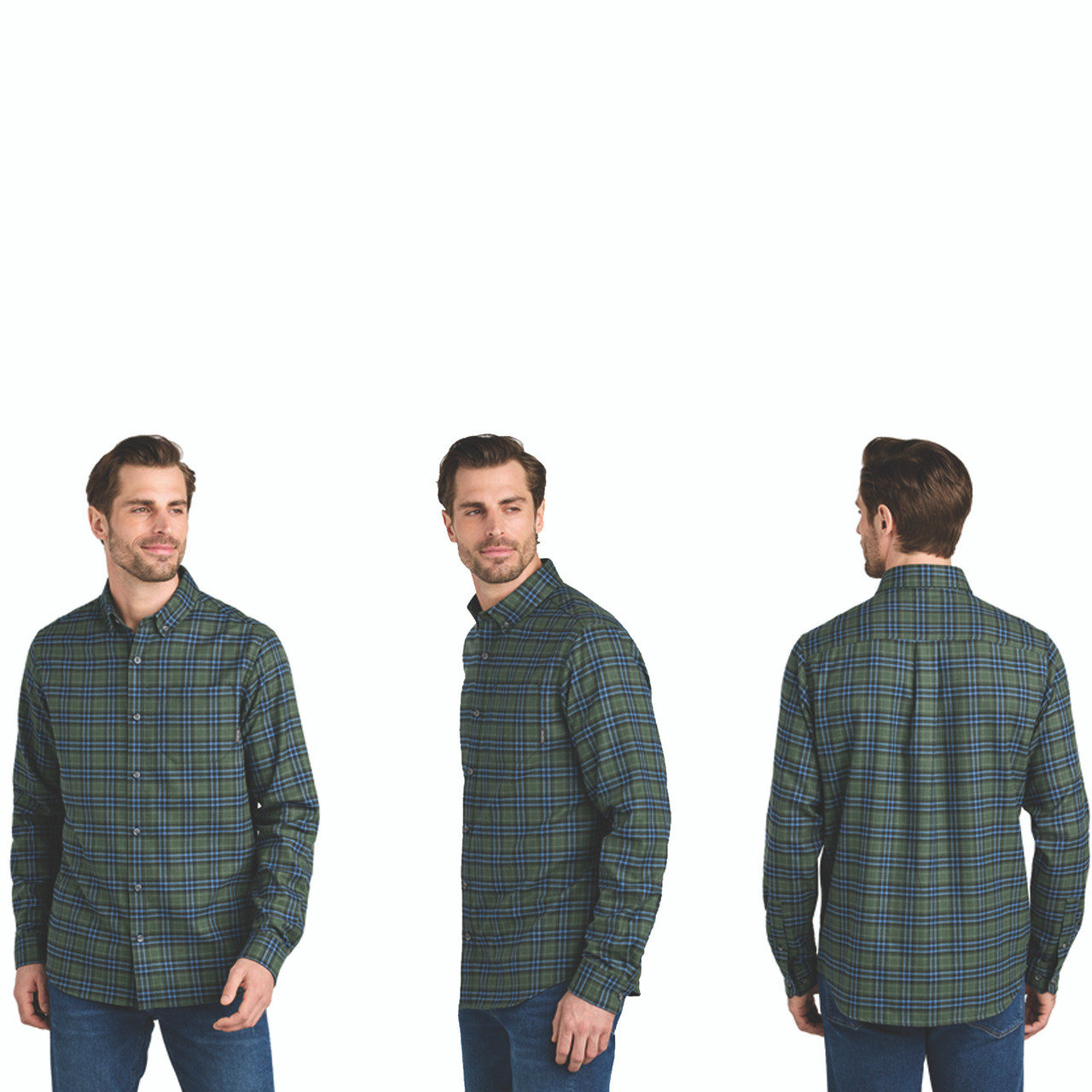Eddie Bauer® Long Sleeve Favorite Flannel Plaid Shirt - Men's