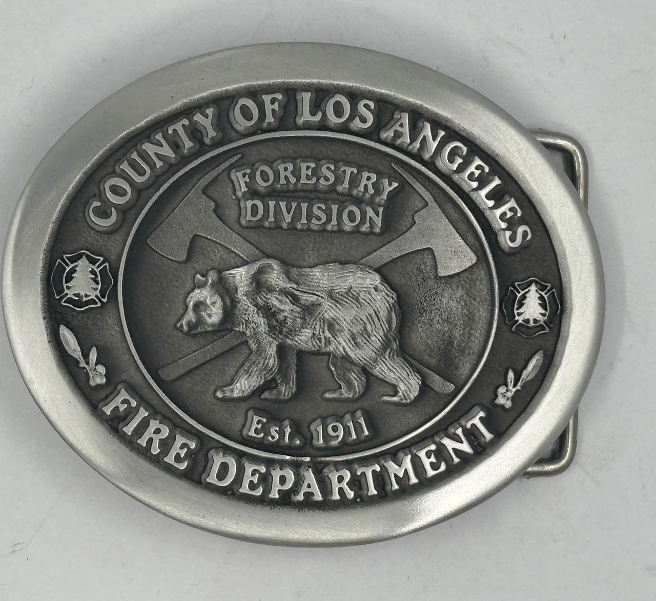 County of Los Angeles Fire Department Forestry Division Est. 1911 Buckle (RESTRICTED)