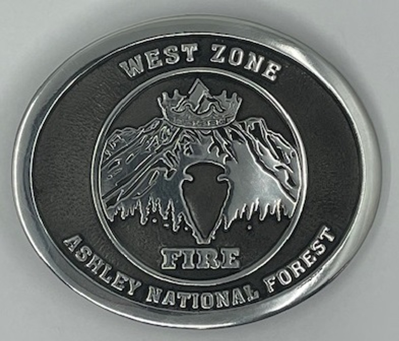 West Zone Fire Ashley National Forest Buckle (RESTRICTED)