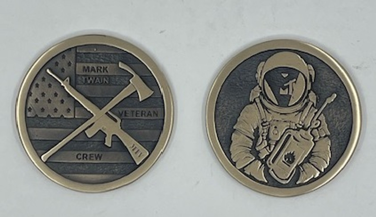 Mark Twain Veteran Crew Coin BRONZE (RESTRICTED)