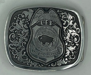 Bureau of Land Management LEI Anniversary Buckle 