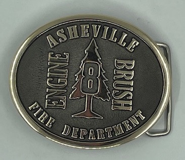 Asheville Fire Department Engine 8 Brush Buckle (RESTRICTED)