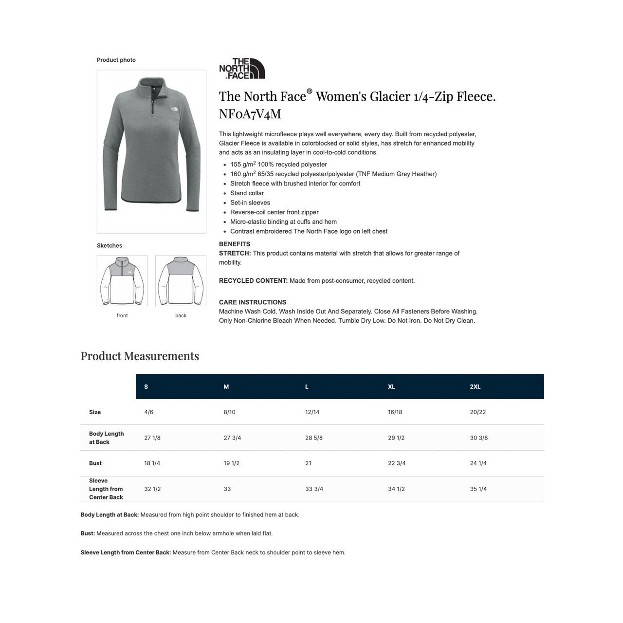 North Face® Glacier 1/4-Zip Fleece - Women's** (Restrictions Apply - see description)