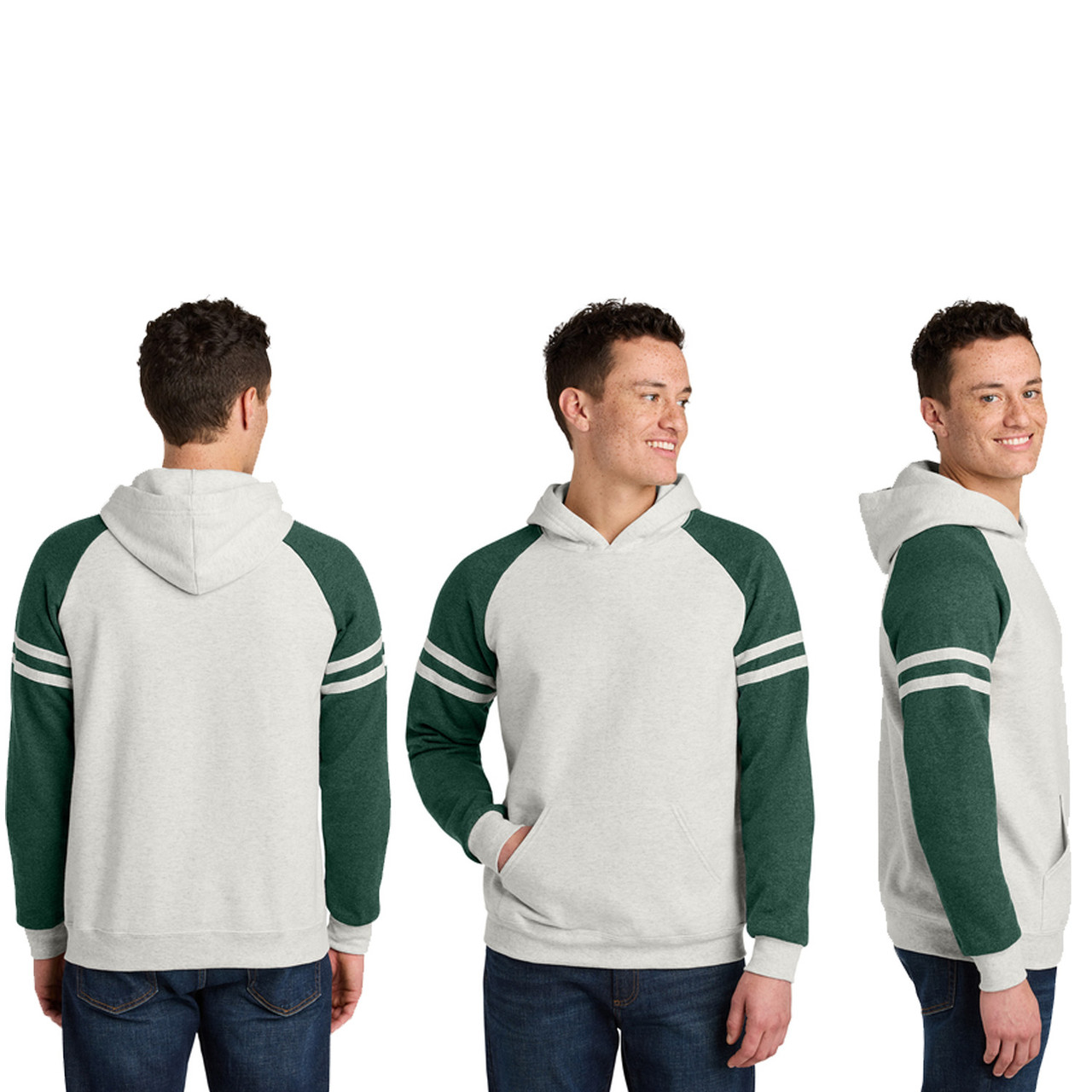 Jerzees® NuBlend® Varsity Colorblock Hoodie Sweatshirt