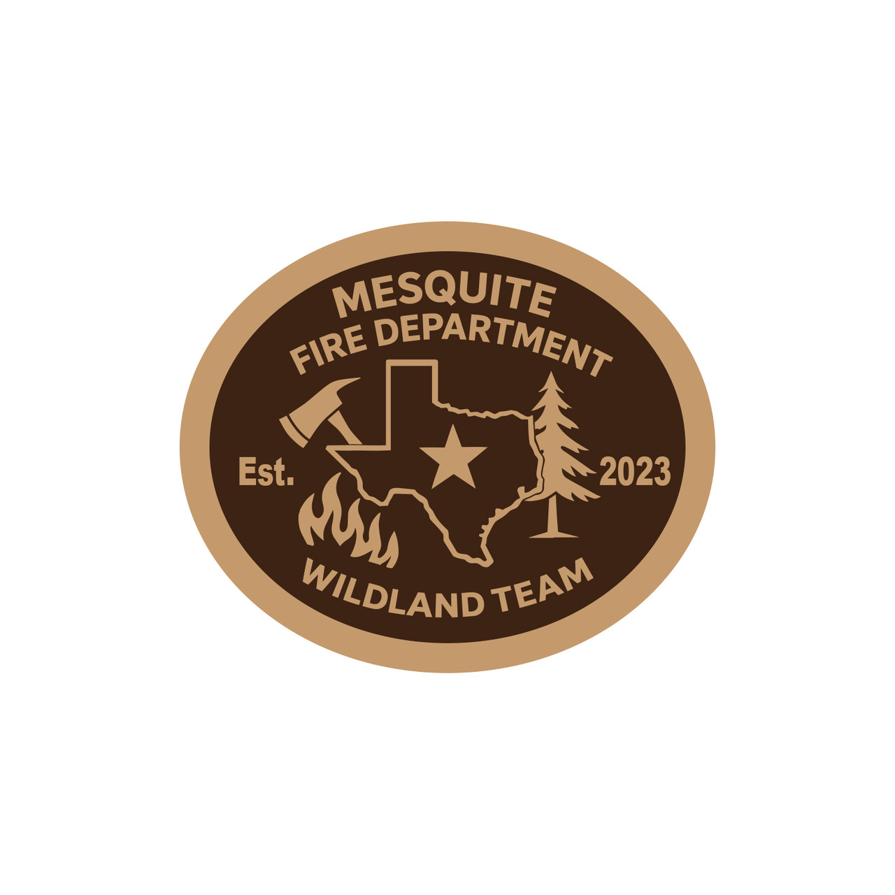 Mesquite Fire Department Wildland Team Buckle (RESTRICTED) 