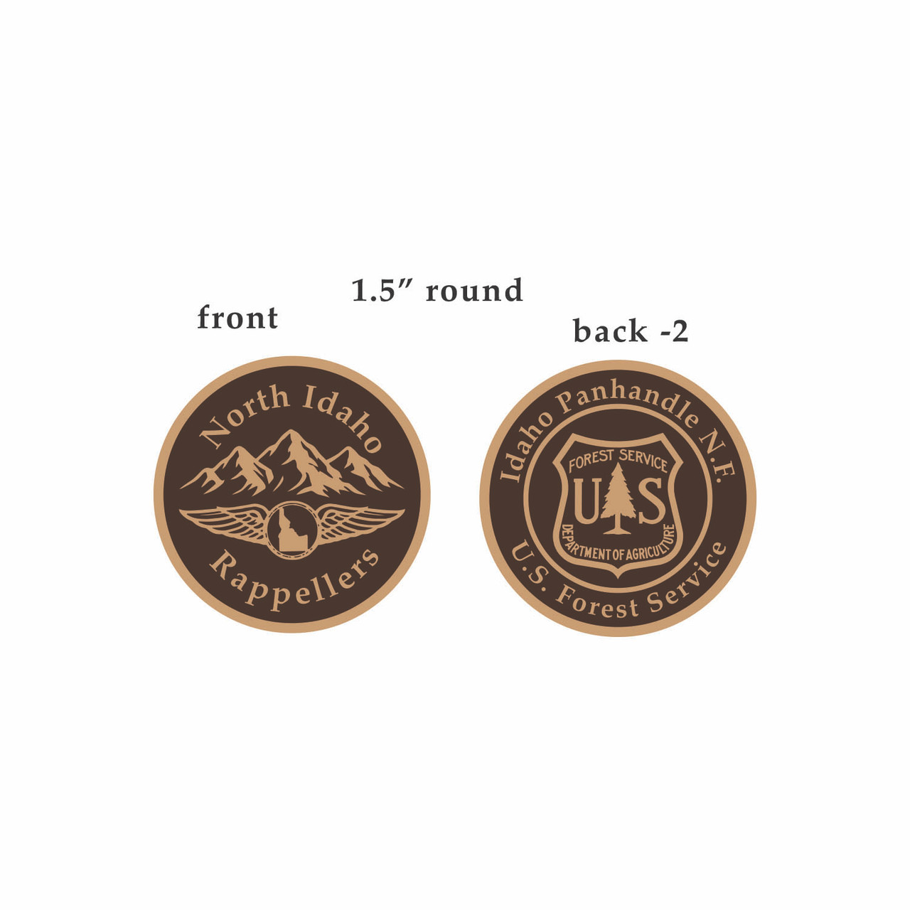North Idaho Rapellers Coin BRONZE (RESTRICTED) 
