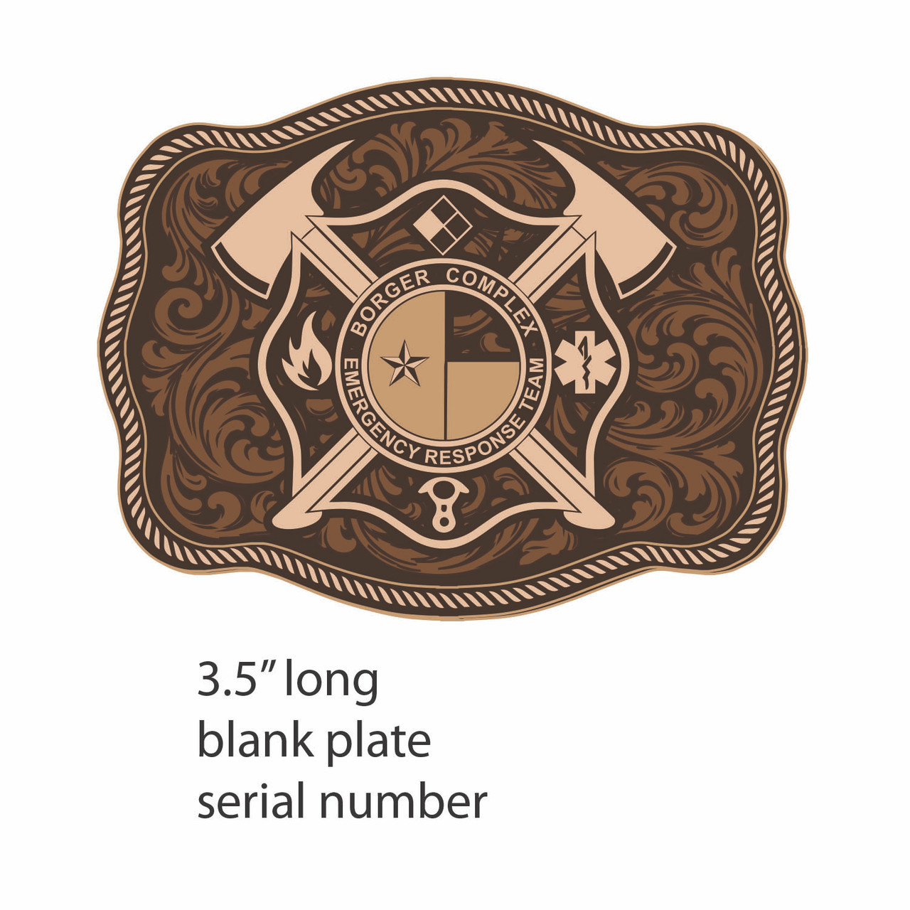 Borger Complex Emergency Response Team (3D version) Buckle (RESTRICTED) 
