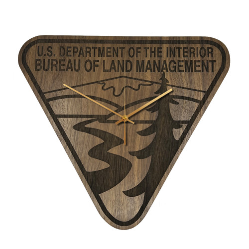 Bureau of Land Management Shield Clock