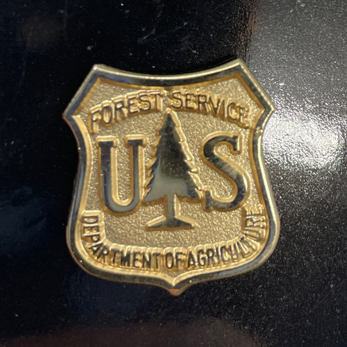 Forest Service Shield Pin - Gold