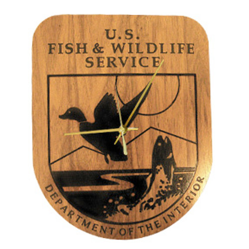 Fish & Wildlife Service Shield Clock