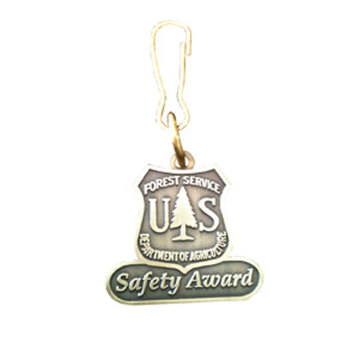 Forest Service Safety Award Zipper Pull Forest Service Safety Award Zipper Pull
