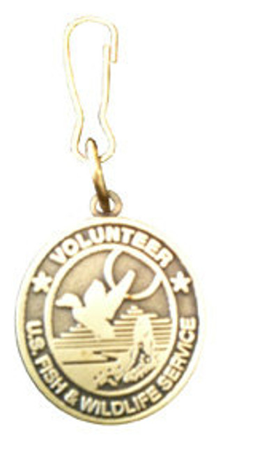 Fish & Wildlife Service Zipper Pull - Volunteer Logo