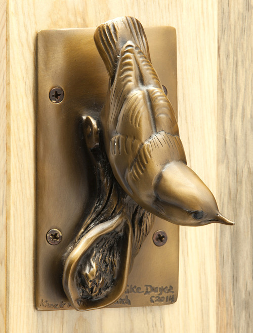 Knock Knock Nuthatch (door knocker)