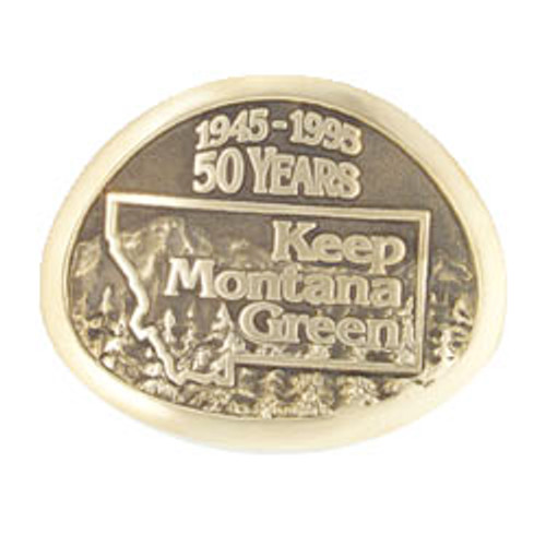 Keep Montana Green 50 Years Buckle