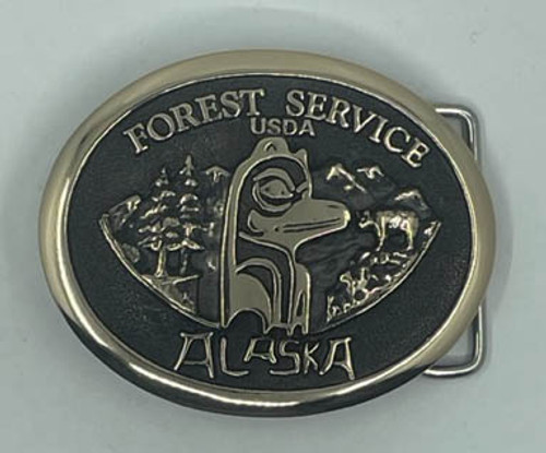 Forest Service Alaska Buckle 