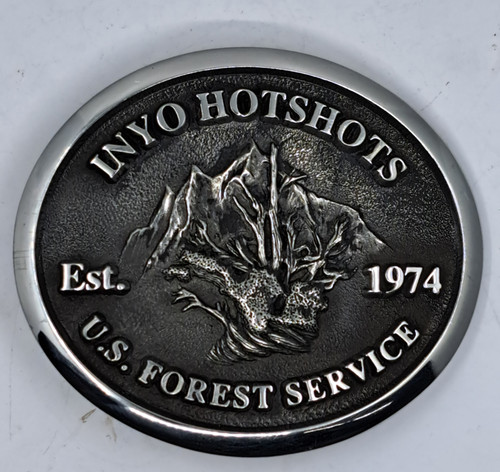 Inyo Hotshots Est. 1974 Buckle - Sculpted (RESTRICTED)
