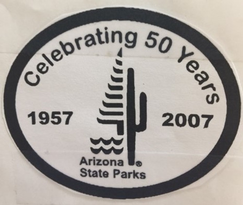 Arizona State Parks 50 Years Buckle