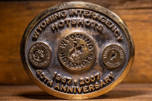 Wyoming Interagency Hotshots 40th Anniversary Buckle (RESTRICTED)