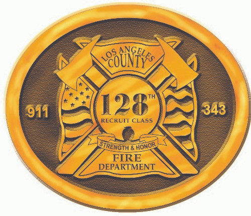 Los Angeles County Fire Department 128th Recruit Class Buckle (RESTRICTED)