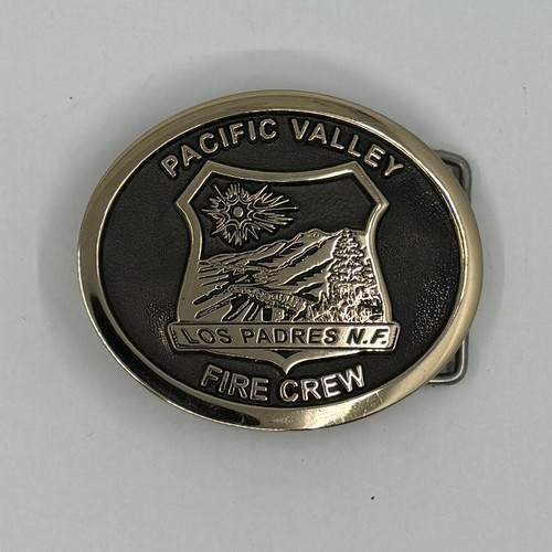 Pacific Valley Fire Crew Los Padres National Forest Buckle (RESTRICTED)