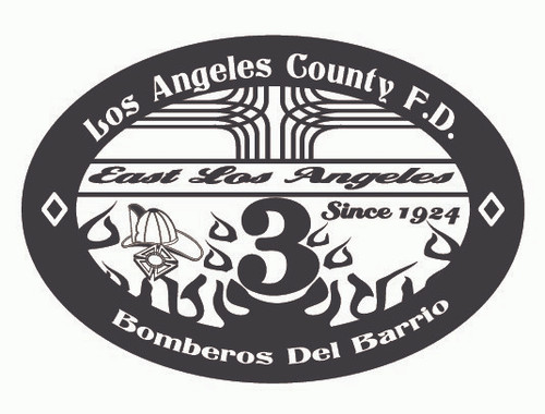 Los Angeles County Fire Department Bomberos Del Barrio Buckle (RESTRICTED)