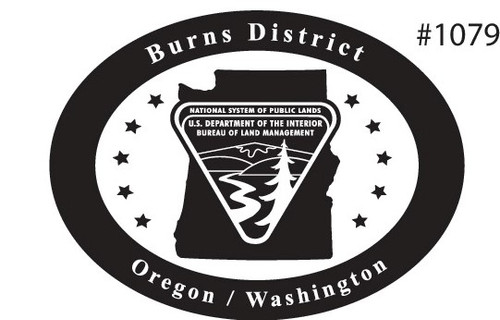 Oregon Washington Burns District Bureau of Land Management Buckle