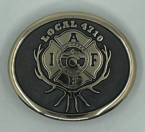 Elk Creek Fire Fighters Local 4710 Buckle (RESTRICTED)