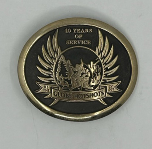 Globe Hotshots 40 Years of Service Buckle (RESTRICTED)