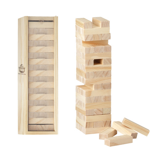 Tumbling Tower Wood Block Stacking Game (Discontinued)