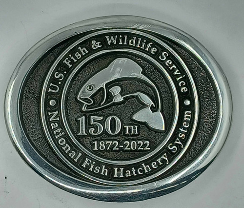 Fish & Wildlife Service National Fish Hatchery 150th Buckle