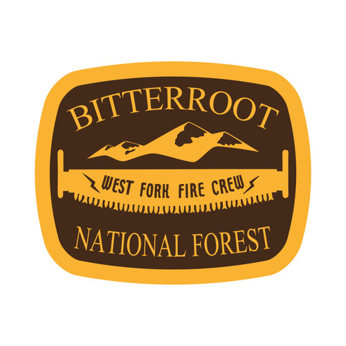West Fork Fire Crew Bitterroot National Forest Buckle OVERSIZED (RESTRICTED)