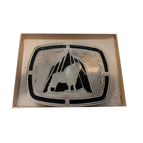 State of Utah Lone Peak Hotshots 10 Year Buckle STERLING SILVER with Color Fill (RESTRICTED)