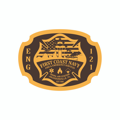 First Coast Navy Engine 121 Buckle (RESTRICTED)