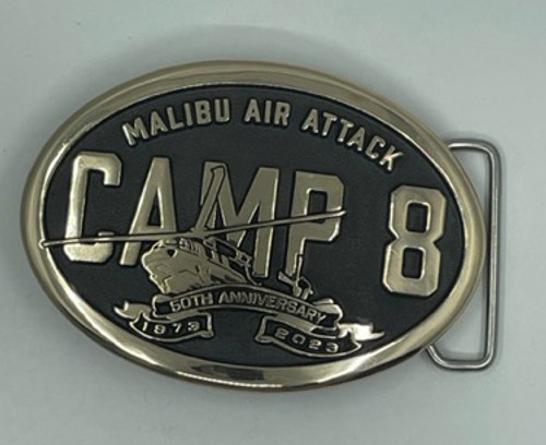 Malibu Air Attack Camp 8 50th Anniversary Buckle (RESTRICTED)