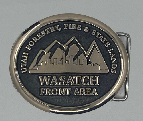 Wastach Front Area Utah Forestry, Fire, State Lands Buckle (RESTRICTED)